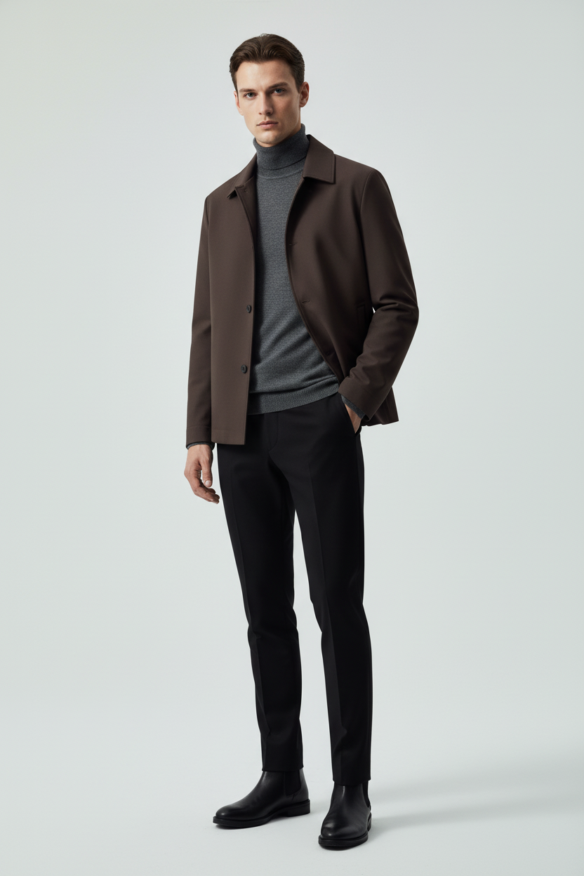 Beige Jacket Model 1