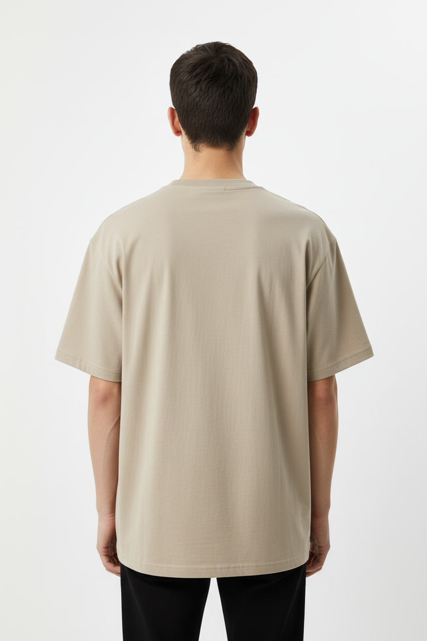 Monaco T-shirt Beige Achterkant Clean