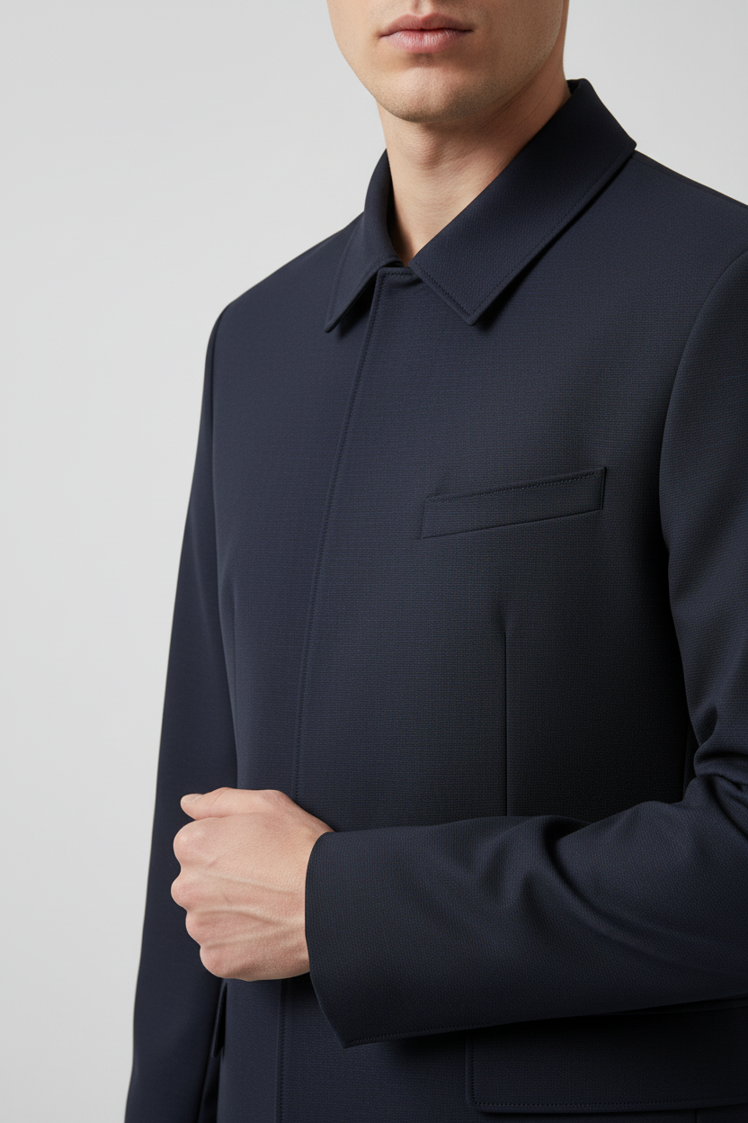 Navy Jacket Detail