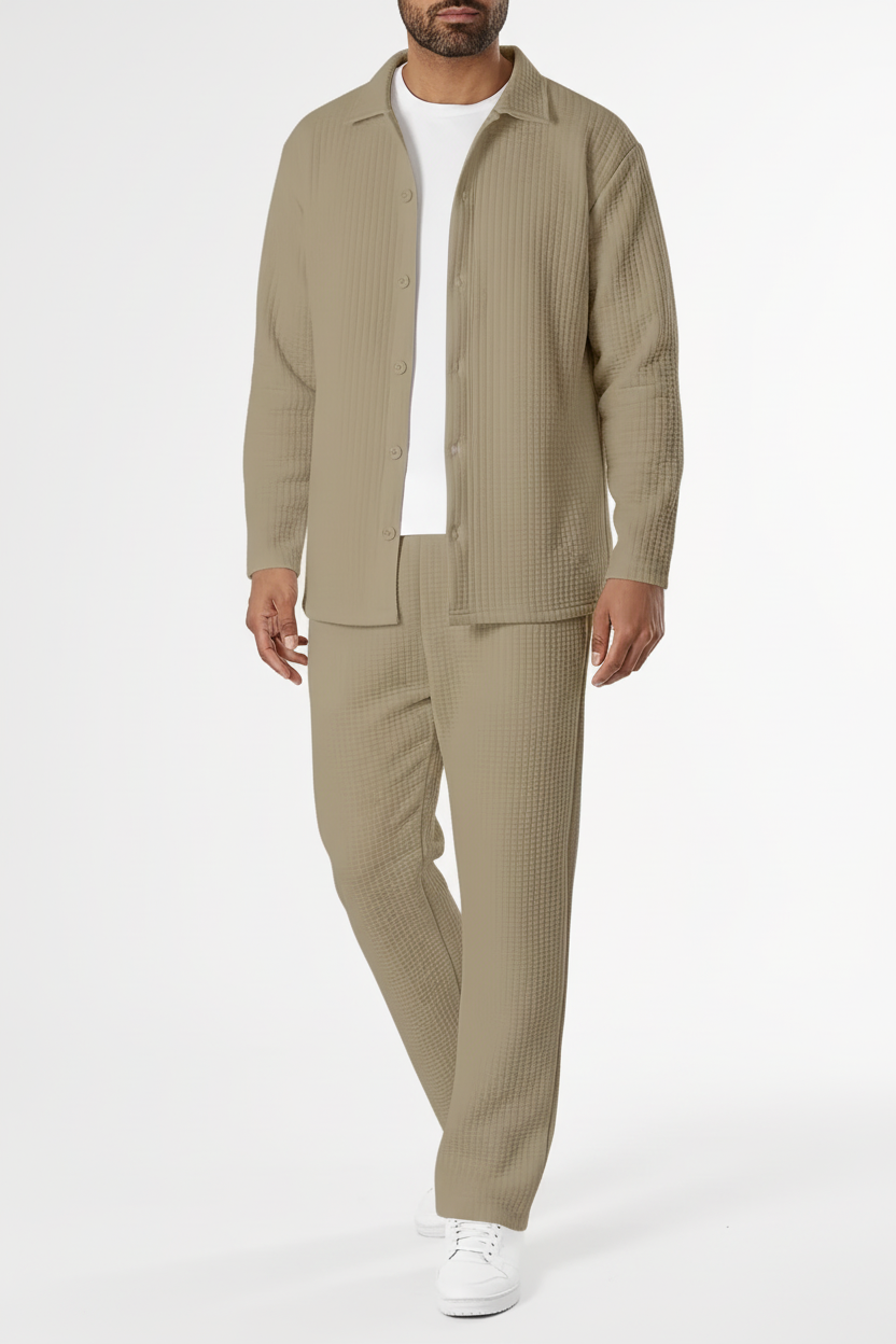 Velour Set Beige Complete Outfit