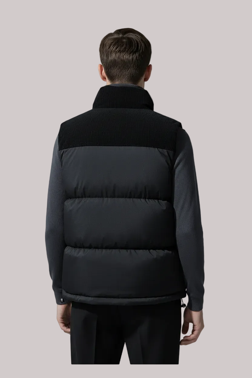Zwarte Bodywarmer Achterkant