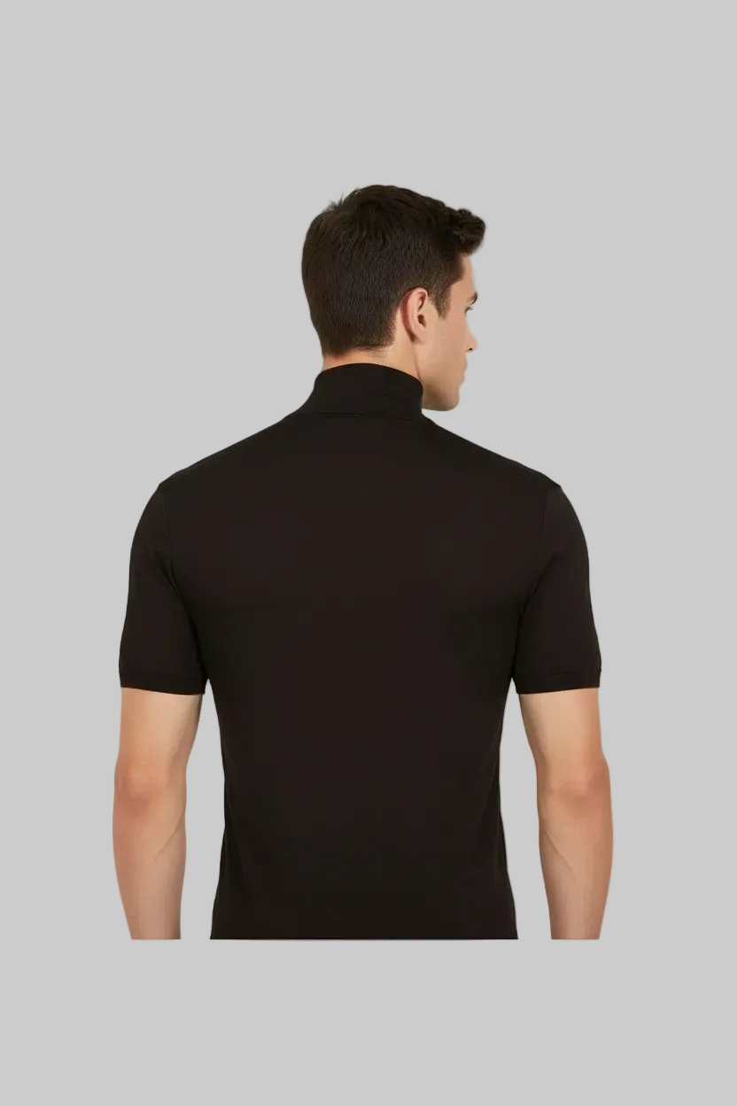 Zwarte Turtleneck Achterkant